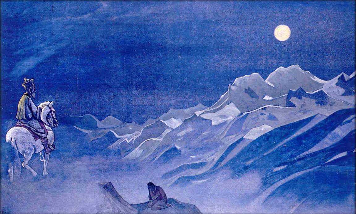 Ойрот — вестник белого бурхана, Рерих, 1925 г.