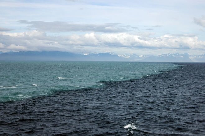 Сливание азовского моря и черного - 74 фото