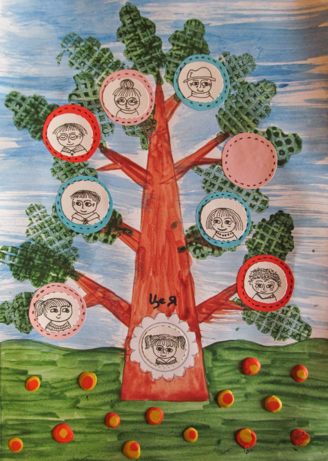 Семейное дерево в детский сад своими руками, мастер-класс