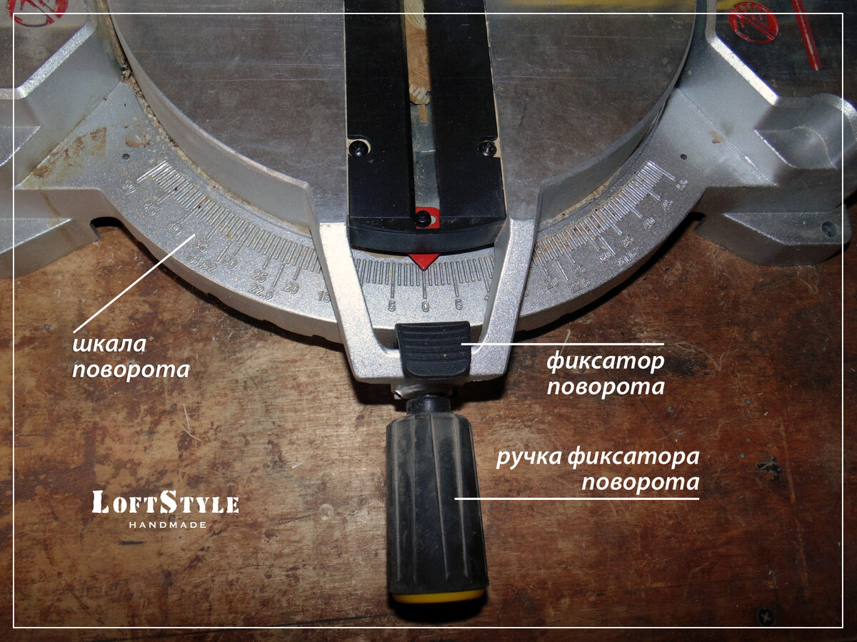 Шкала для торцовочной пилы