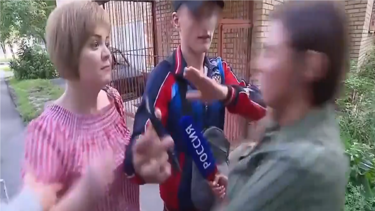 Кадр из видео Интервью с быдлом из Долгопрудного.