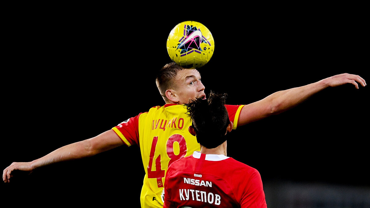 Евгений Луценко, забивший победный мяч в игре "Спартак" - "Арсенал".