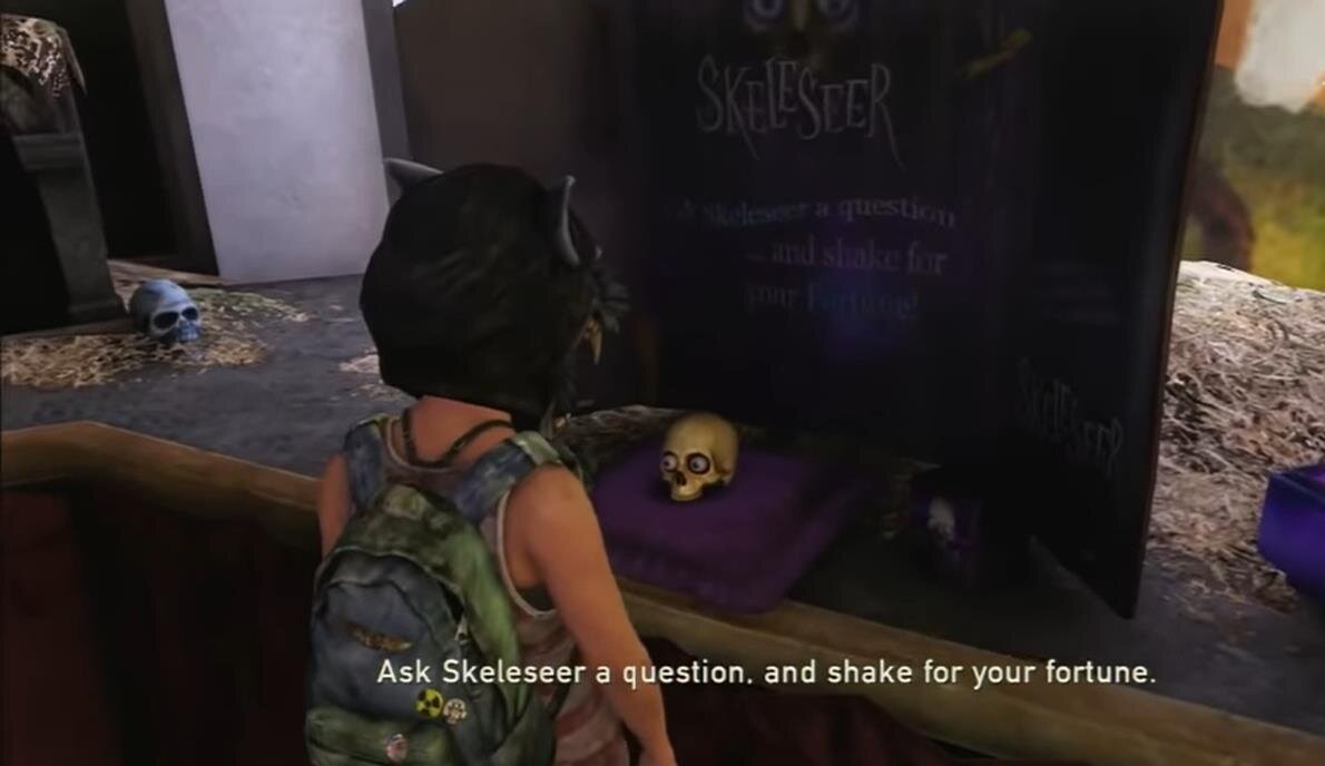 Череп-предсказатель в The Lust of Us