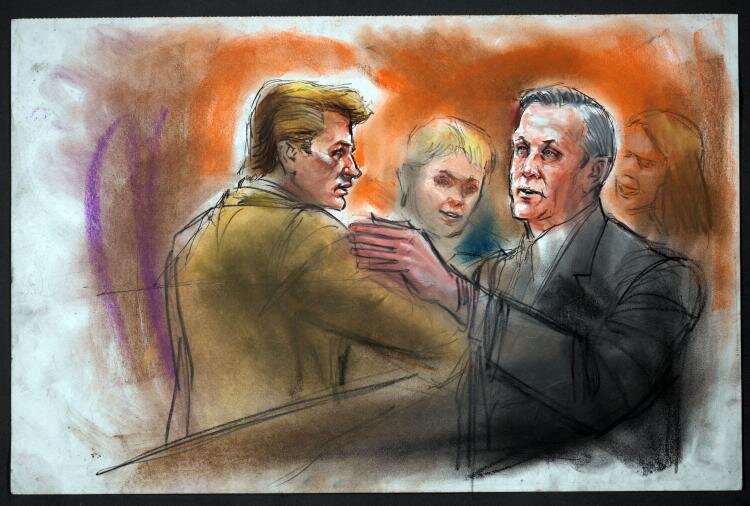 Зарисовки судебного заседания Ida Libby Dengrove