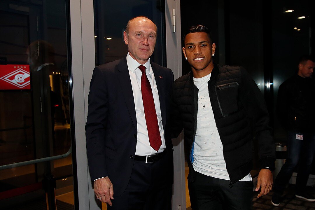 Педро Роша и Сергей Родионов (в то время Генеральный директор Спартака). Фото официального сайта ФК Спартак Москва.