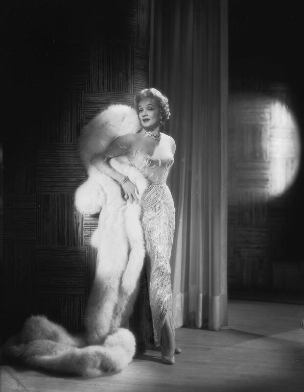 Marlene Dietrich in Jean Louis by John Engstead
