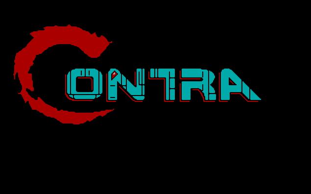 Заставка игры «Contra» на PC MS-DOS