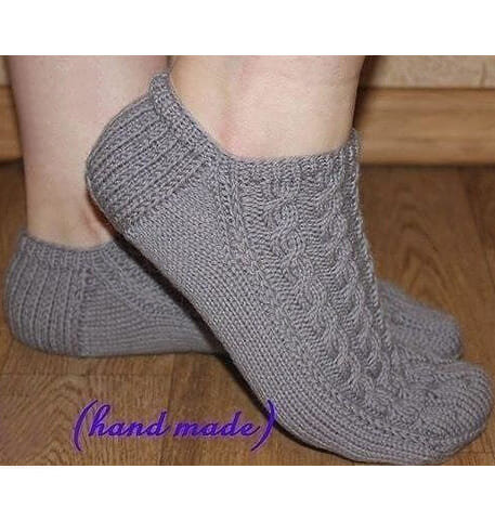 простой способ вязания следков на двух спицах