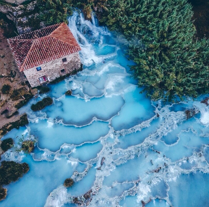 Термы Сатурнии расположены на юге Тосканы