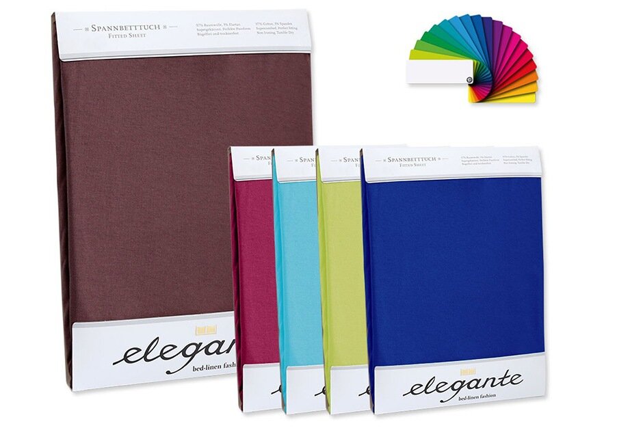 Трикотажные и прямые сатиновые простыни Elegante. Источник фотоконтента:  Posteleon.ru 