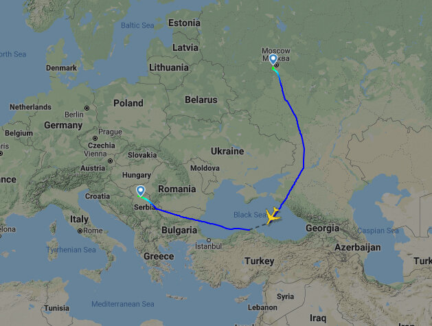 Источник: FlightRadar24.com