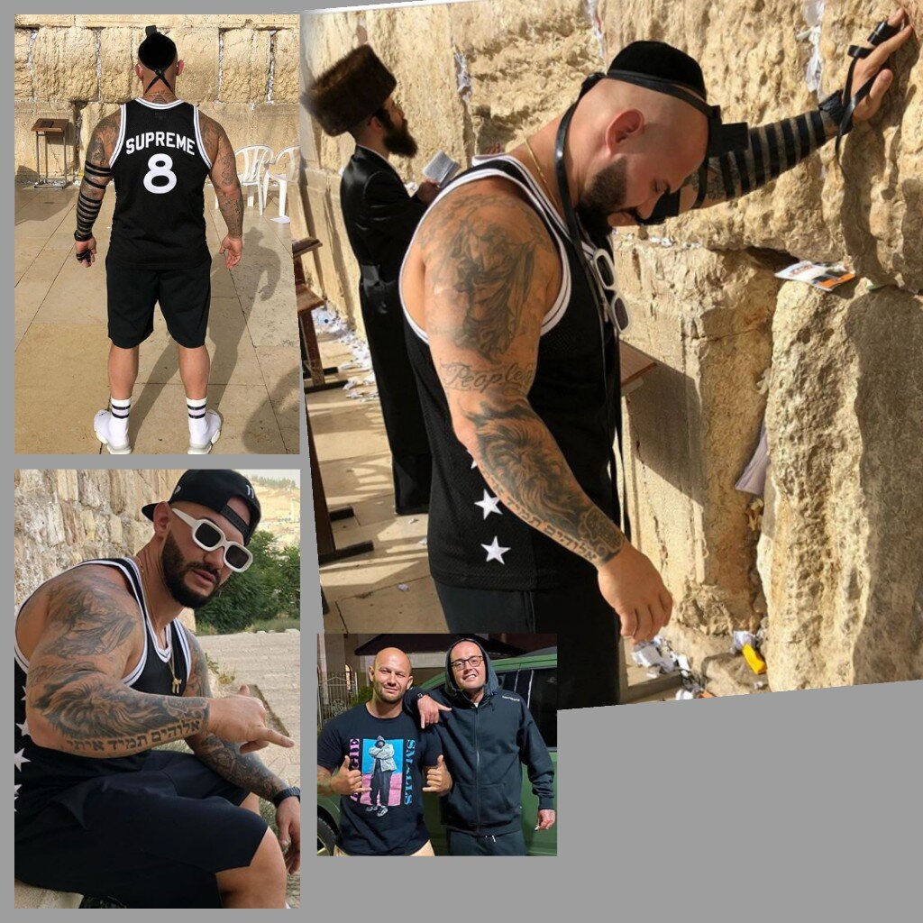 К фотосессии из Иерусалима Денис подписал Намасте