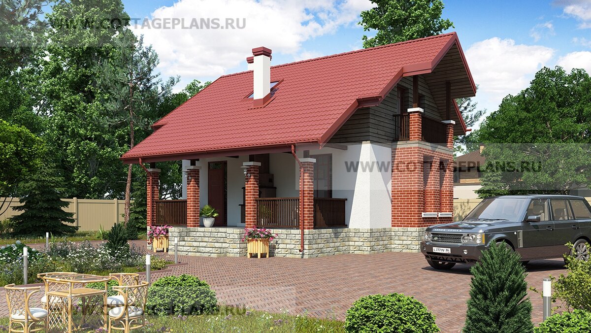 Фасады дома. Источник фото: https://www.cottageplans.ru