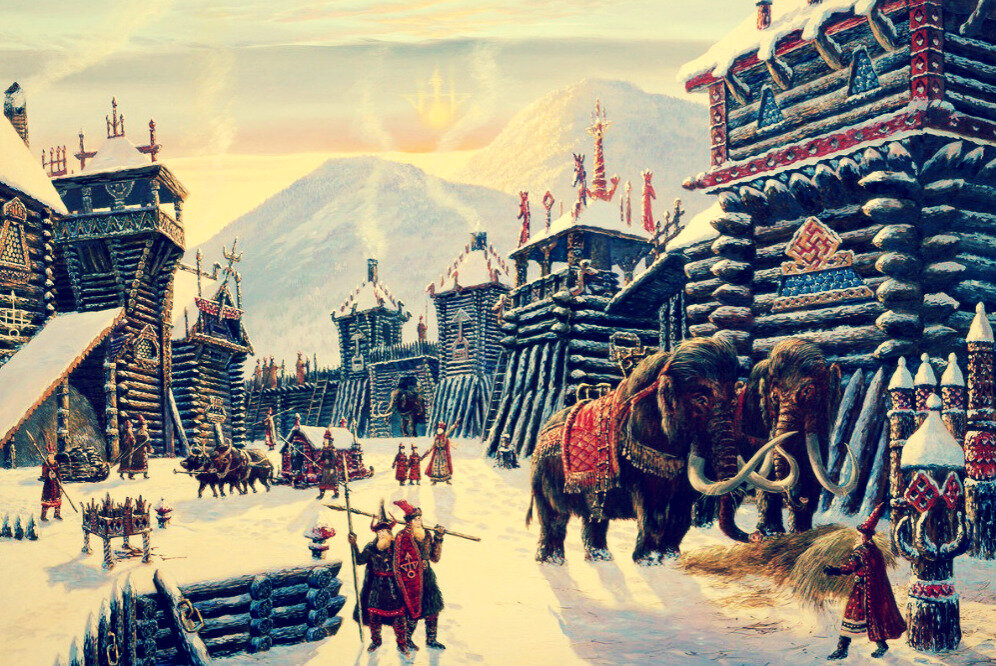 Гиперборея зимой.