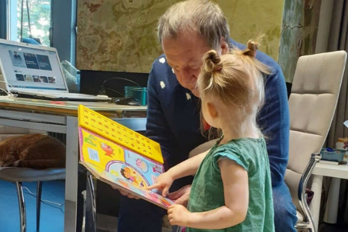 Владимир Стеклов с дочкой