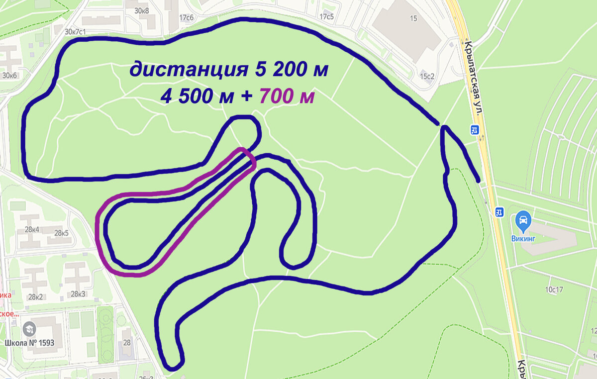 Карта велотрассы в подмосковье