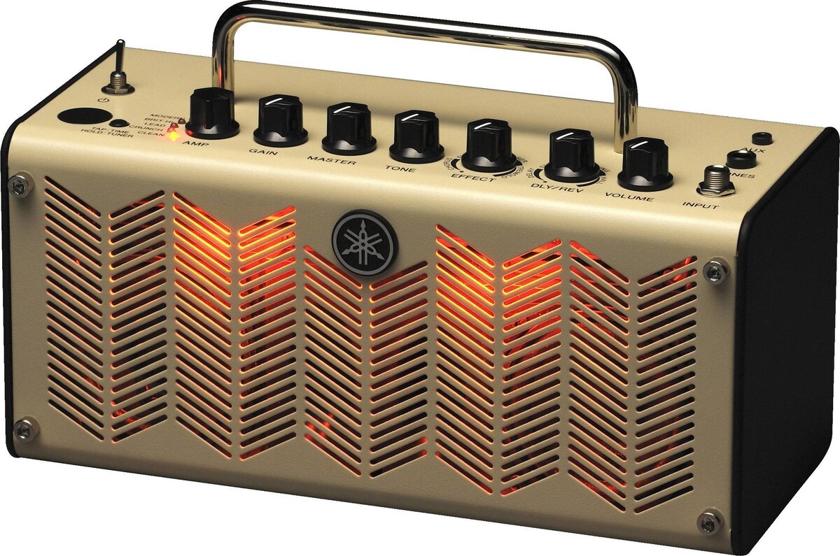 Yamaha THR5 или THR10 - гибридный усилитель (лампы + цифра). Отлично эмулирует  5 усилителей на любой вкус. К плюсам можно отнести функционал: его можно использовать как звуковую карту, как музыкальный проигрыватель с AUX, возможность подключать его на концерте напрямую в микшер, есть встроенные эффекты и тюнер (но вряд ли такие пригодятся на концерте), подключение к специальному ПО на компьютере, высокое качество сигнала и отменная сборка. Помимо того, что это вполне себе самодостаточный агрегат, есть возможность докупить к нему кабинет, чтобы использовать как полноценный стек. Из минусов только цена, так как даже на Авито за такое добро придётся отдать не менее 17к. Зато какой функционал!