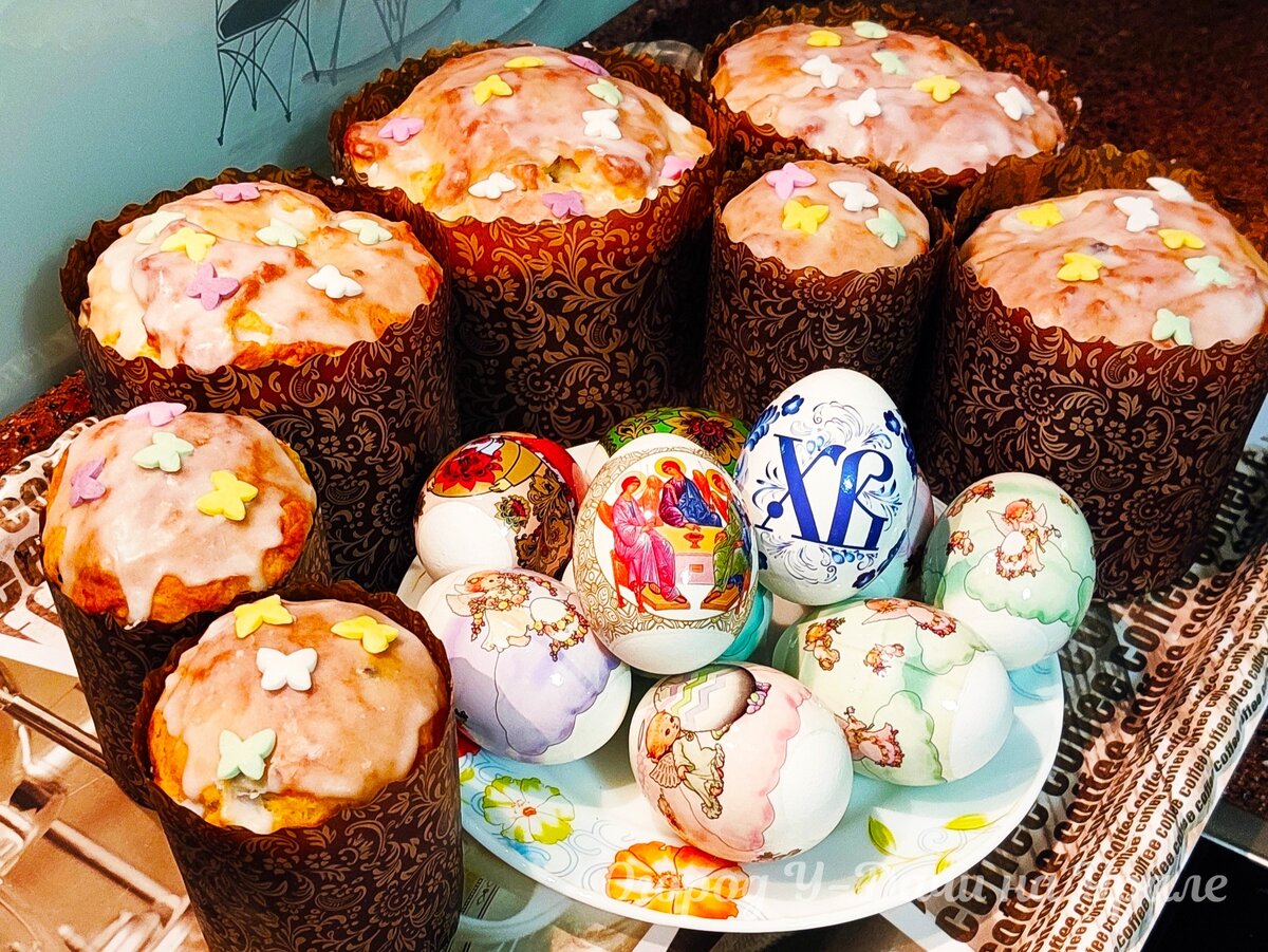 Куличи в глазури