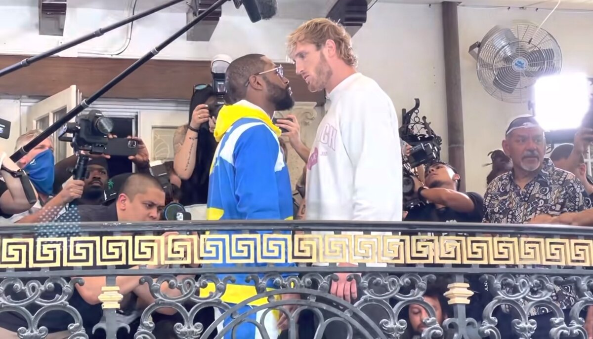 Флойд Мейвезер и Логан Пол, face to face.