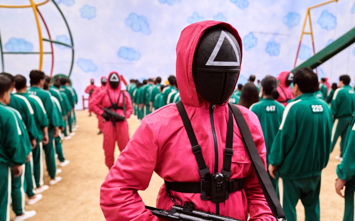 Сцена из сериала «Игра в кальмара». Источник: kinopoisk.ru