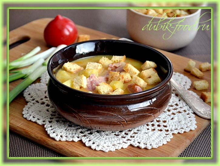 Наваристый гороховый суп с копчеными ребрышками – пошаговый рецепт приготовления с фото