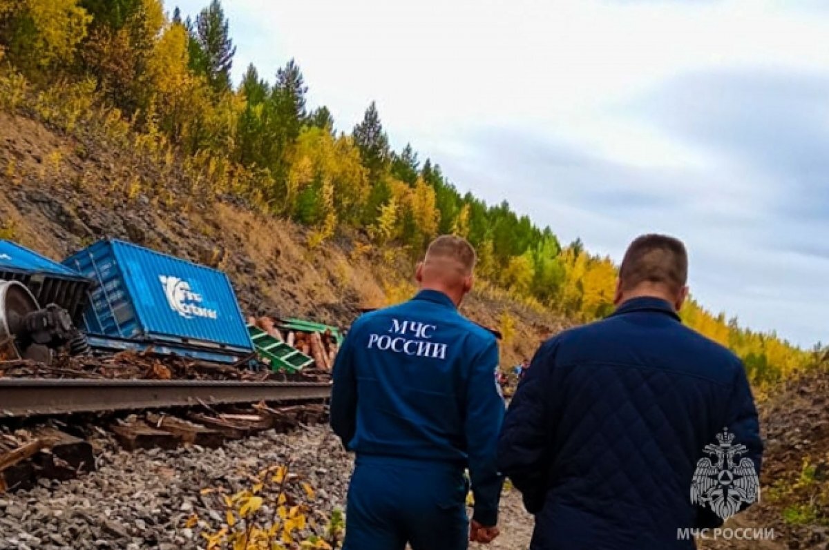    Семь грузовых вагонов сошли с рельсов в Алданском районе Якутии
