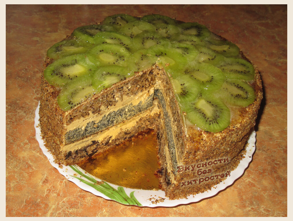 Торт из коржей с прослойкой
