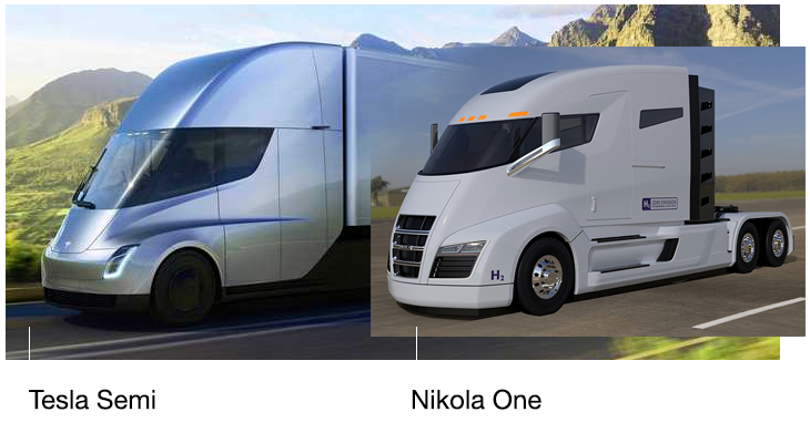  Nikola One и Tesla Semi, переставим местами