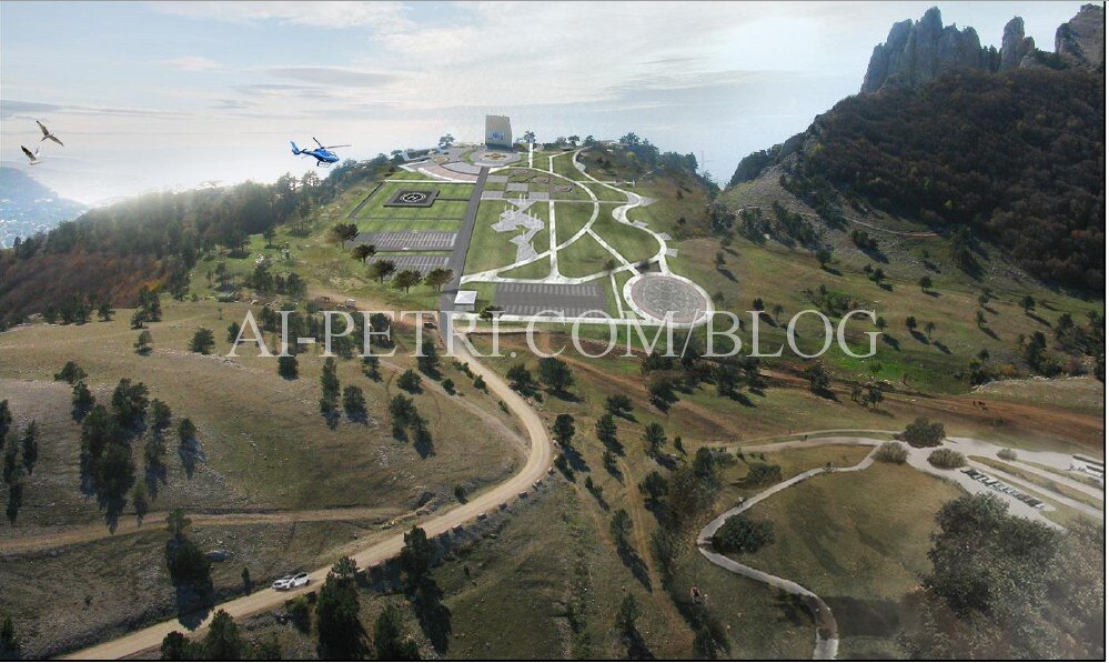 План реконструкции плато Ай-Петри от 2017, с сайта http://ai-petri.com