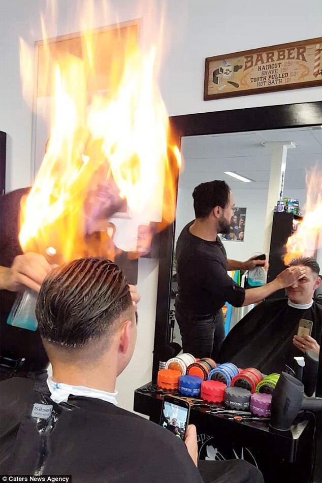 Обжиг волос огнем до и после фото