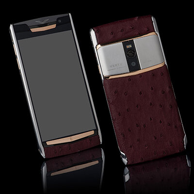 VERTU SIGNATURE TOUCH VINOUS OSTRICH EXCLUSIVE