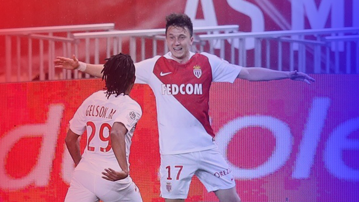 Александр Головин забивает второй гол за "Монако"