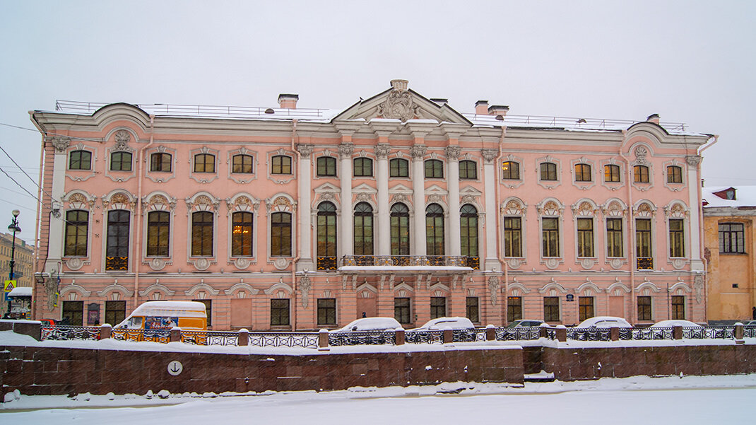 Строгановский дворец в санкт петербурге фото снаружи