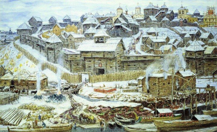 А.М. Васнецов. Москва при Иване Калите