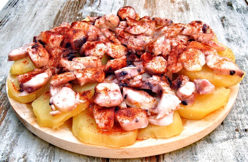 Один из самых любимых тапасов- pulpo a la gallega