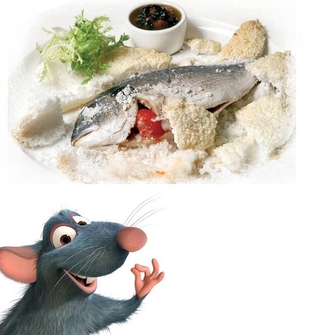 Рыба запеченная в соли. Дорадо в соляном коконе фламбе. Рыба в соли. Дорадо. Дорадо в соляном коконе.