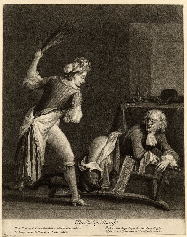 Утехи с плёткой. Гравюра 17 века.