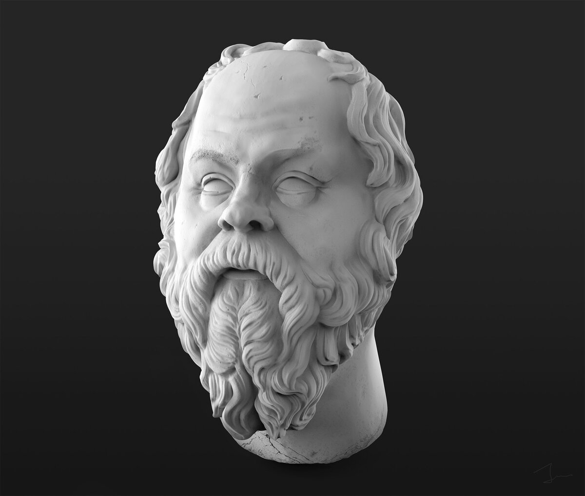Скульптурный портрет Сократа