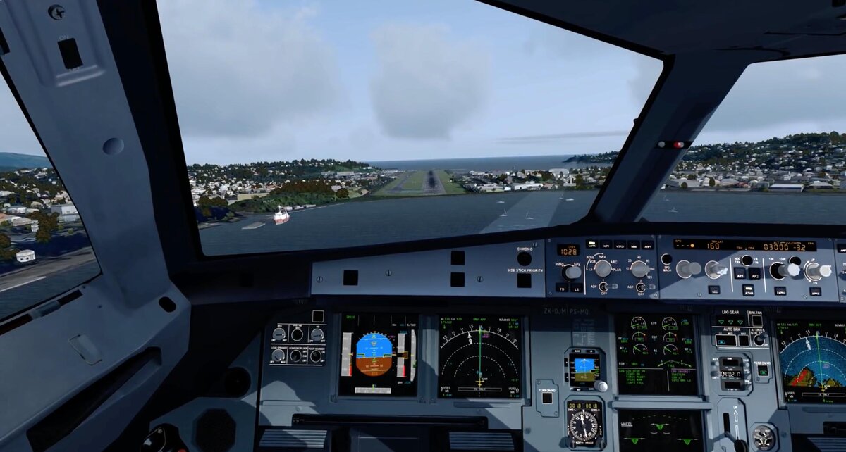 Реализация А320 от Flight Sim Labs в Microsoft Flight Simulator.