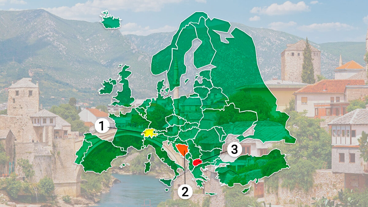 Знаешь ли ты, где на карте находится Босния и Герцеговина? | География |  Дзен