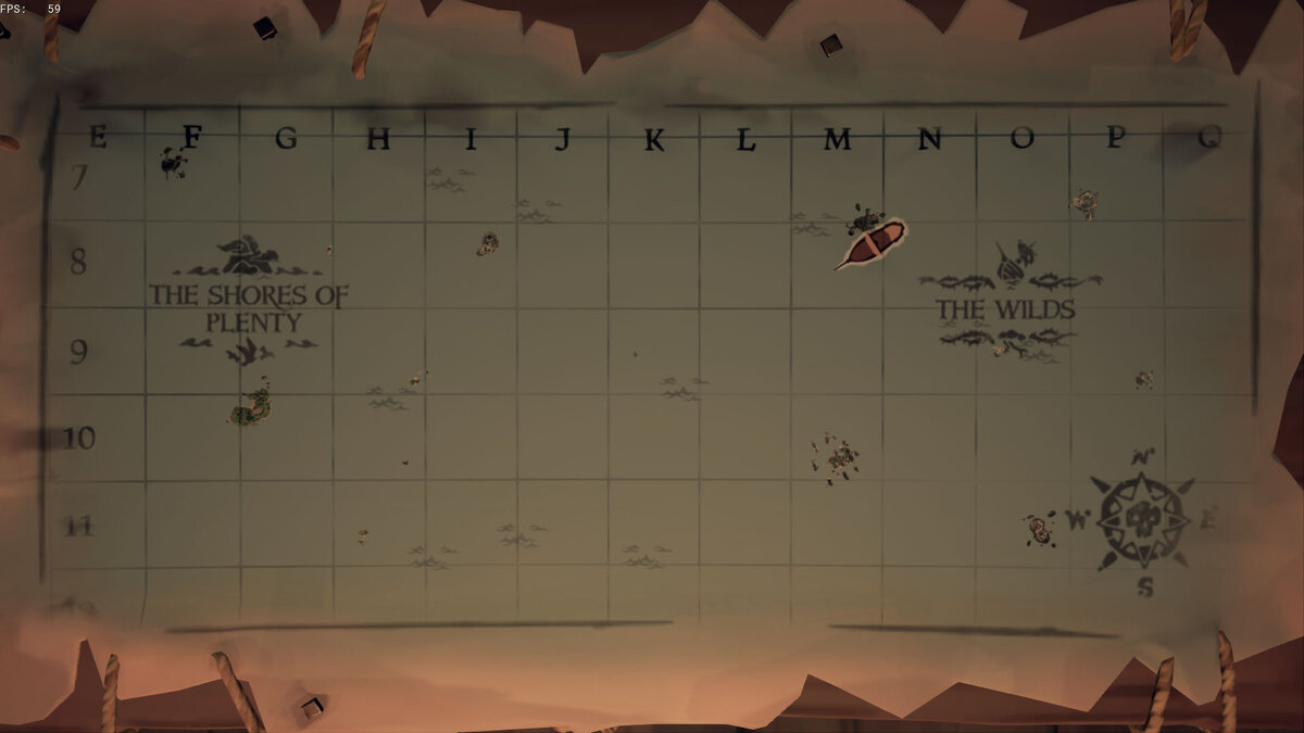 Sea Of Thieves карта из игры