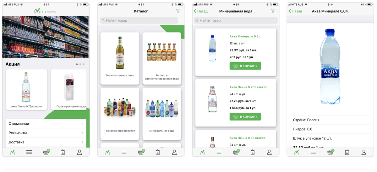 Мобильное приложение ITS market