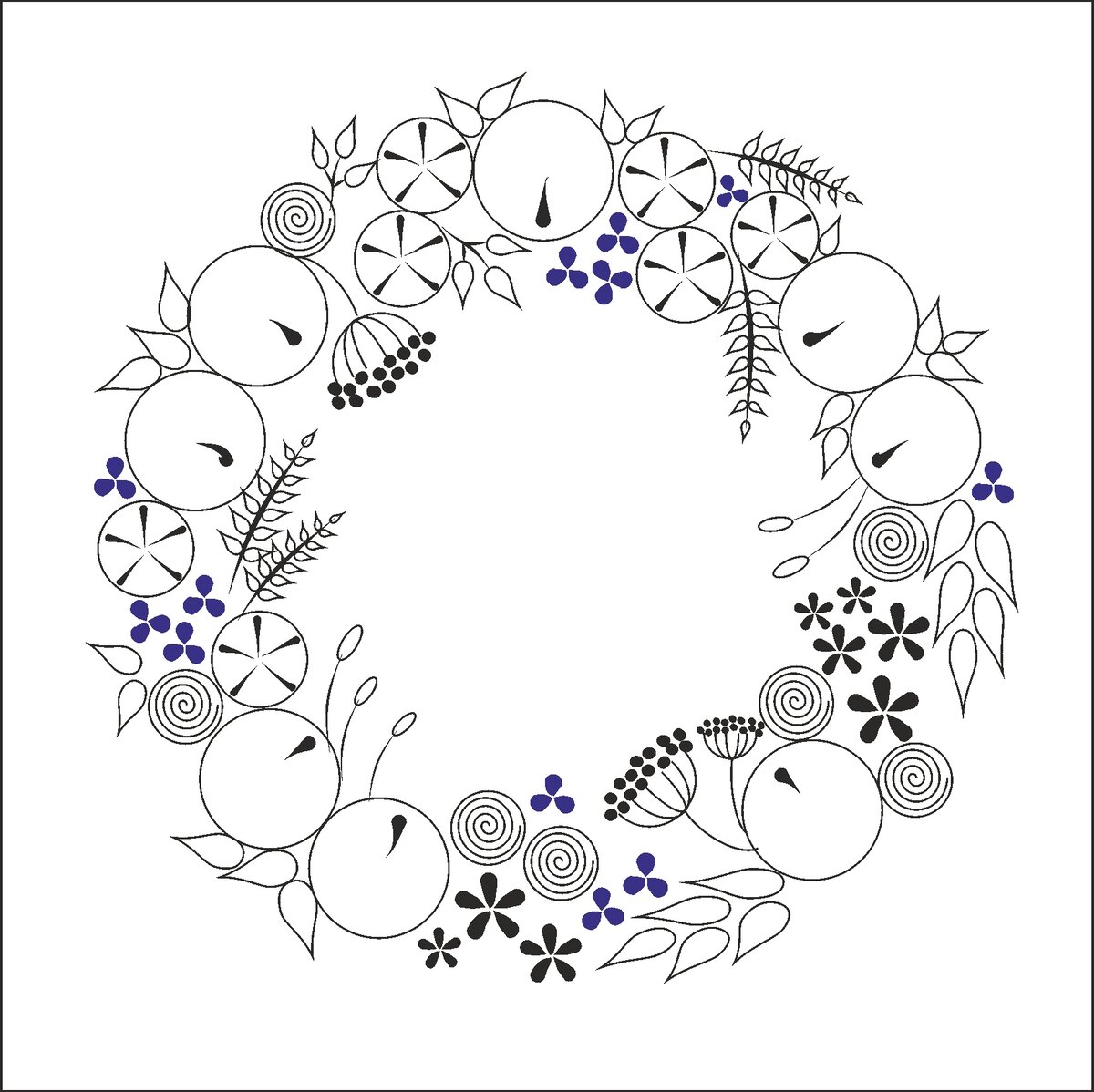 Схема для совместной бразильской вышивки