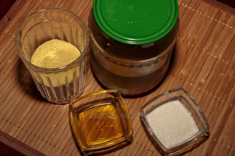 2. Горчица домашняя - ингредиенты © NickFW.ru - 20.04.2020г.