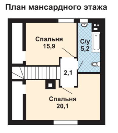 План мансардного этажа 