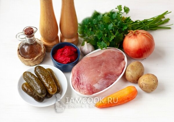 Ингредиенты для азу из индейки