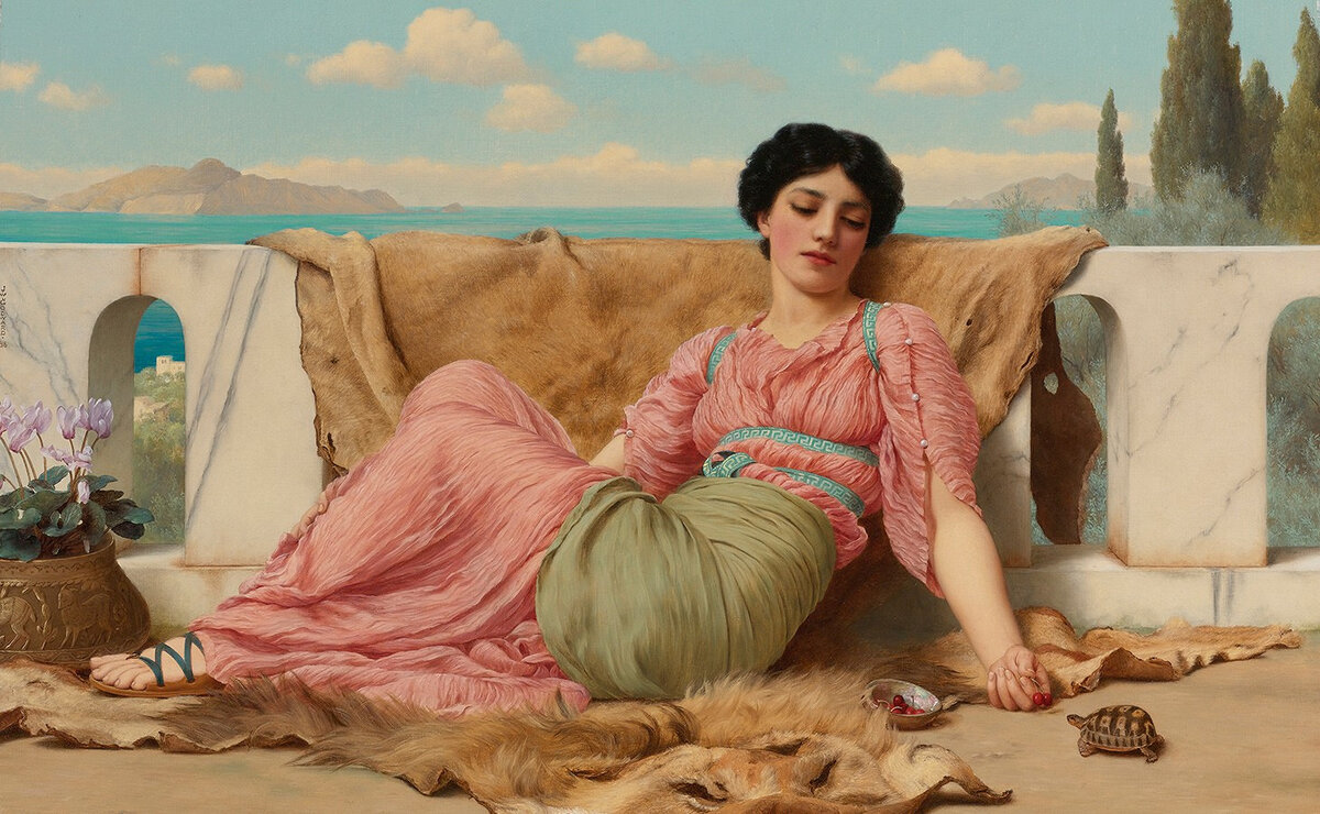 Джон Уильям Годвард «The quiet pet», 1906