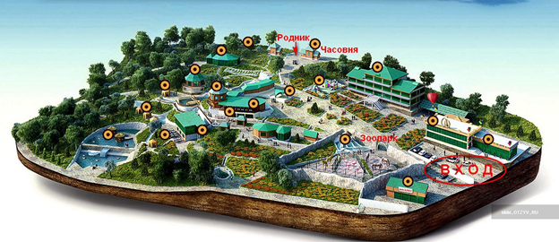 План-макет объекта «Парк Родник»