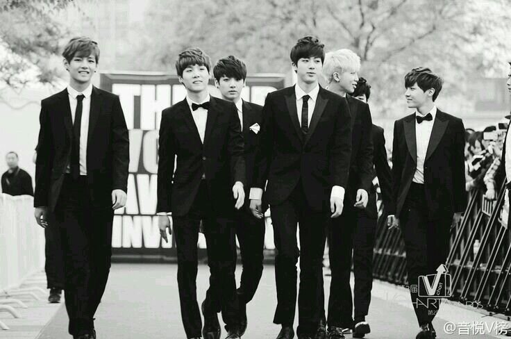 BTS in suits.