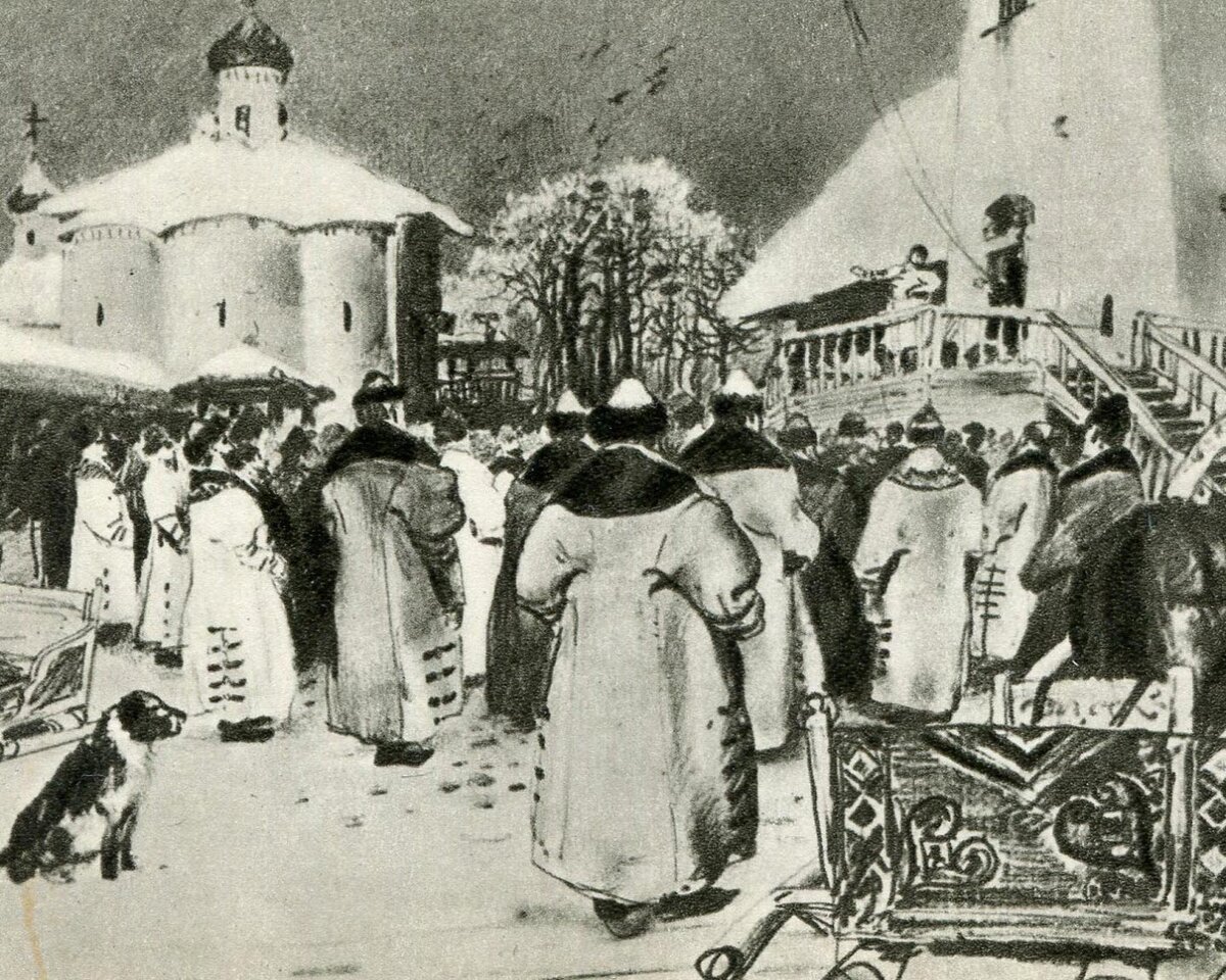 «Новгородское Вече», к. 19-го в. А. П. Рябушкин. Источник: wikimedia.org